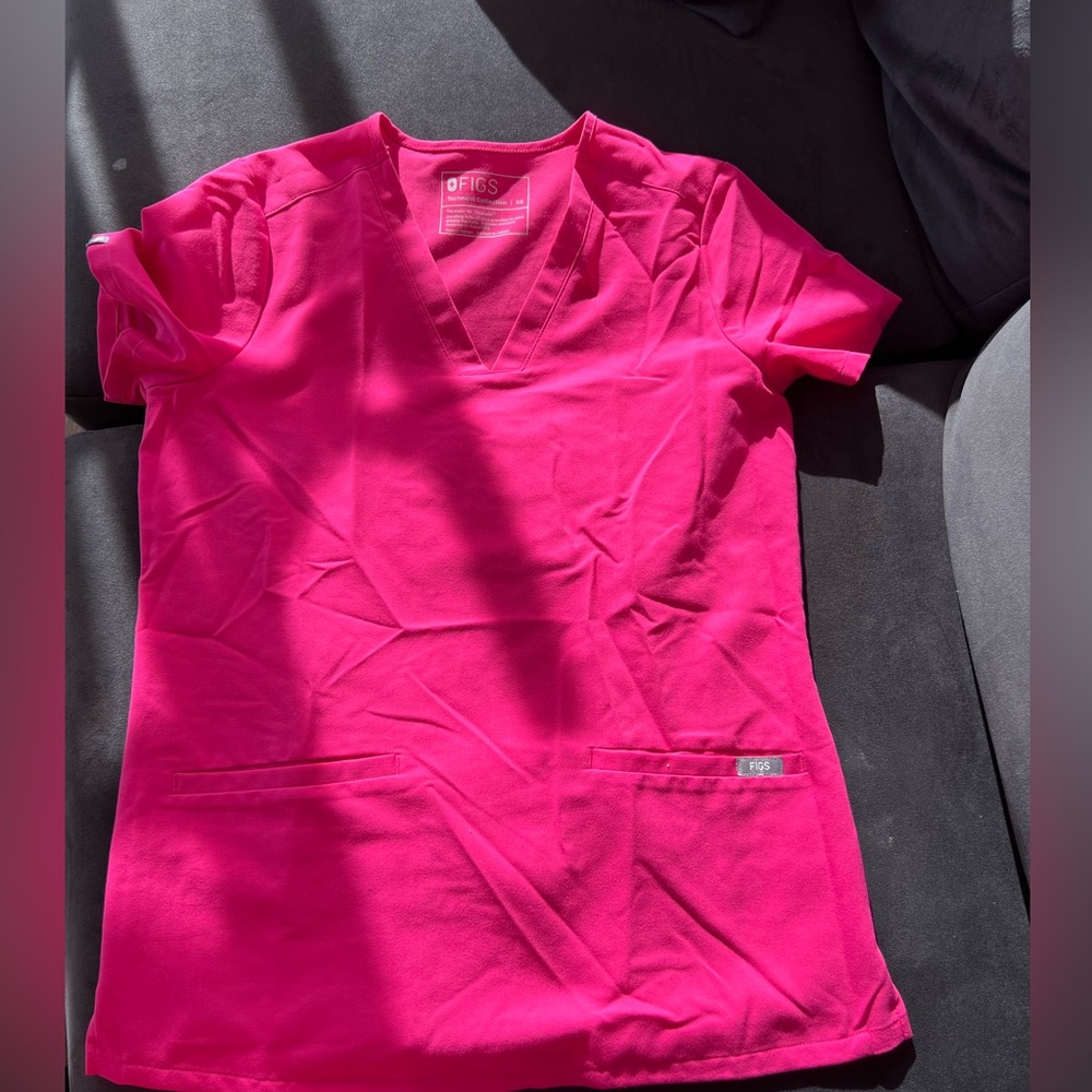 Hot pink figs scrubs